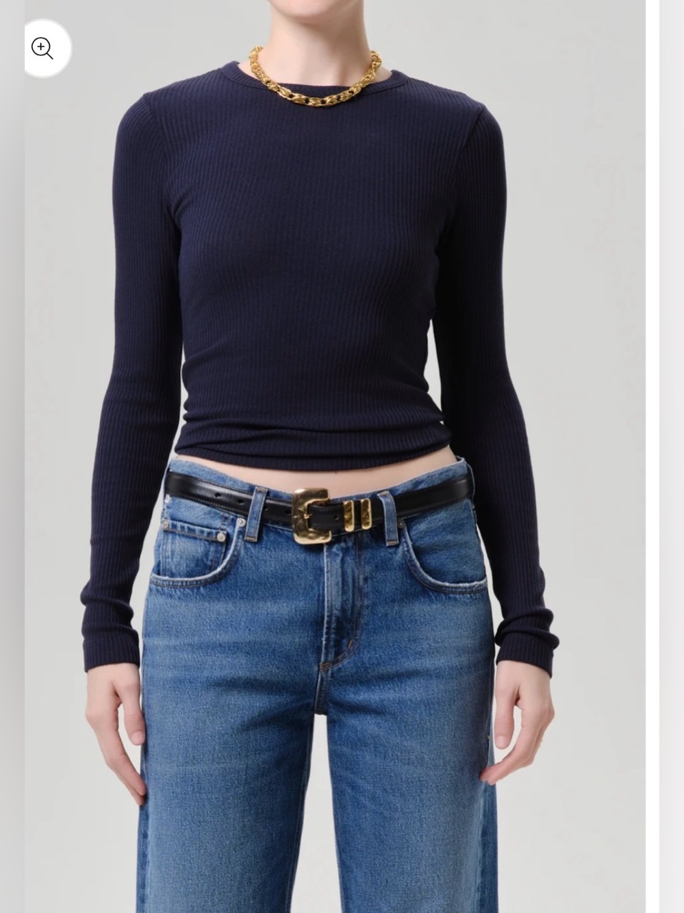 Citizens of Humanity Bina Crewneck in Navy/Small